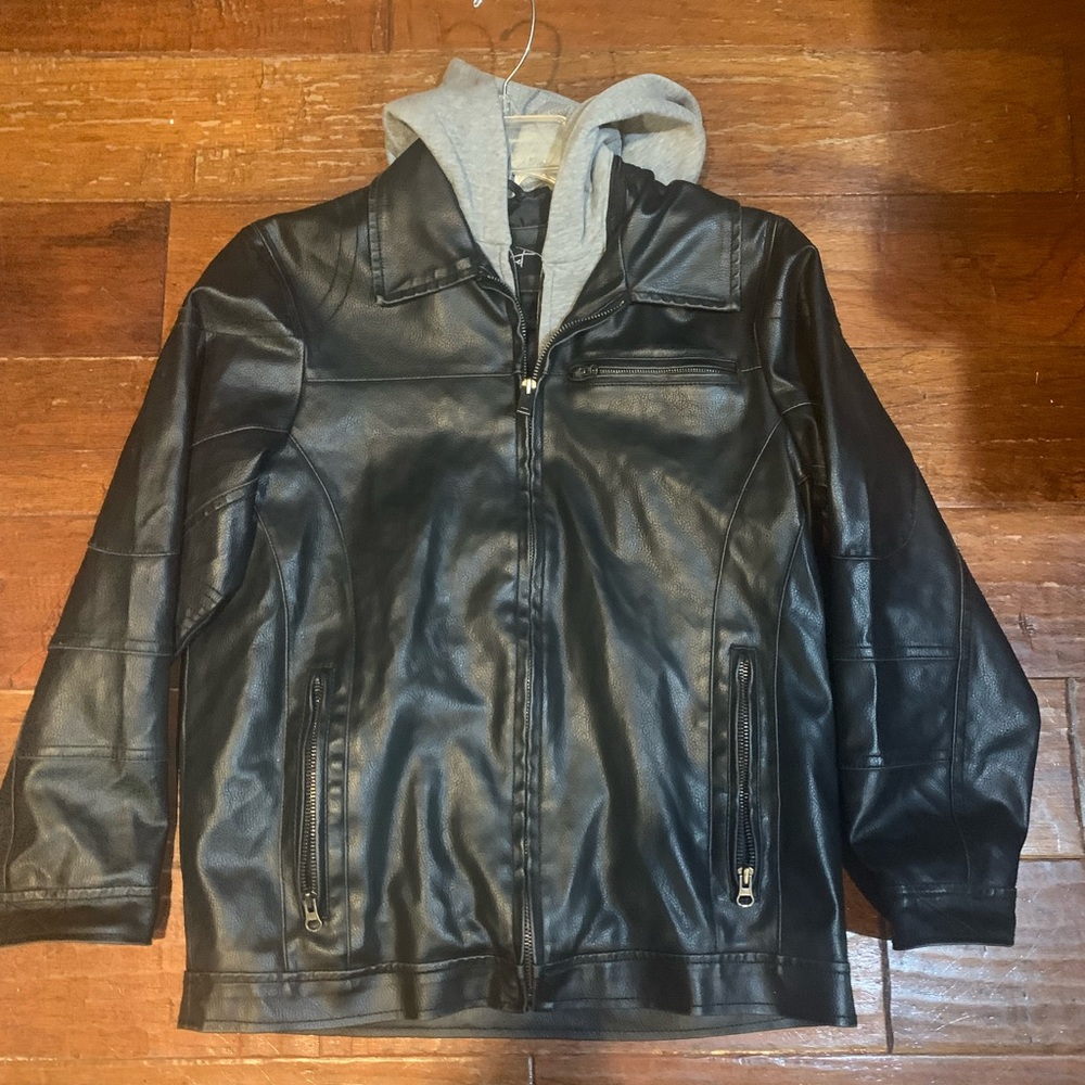 Boy’s or Unisex Simulated Leather Jacket